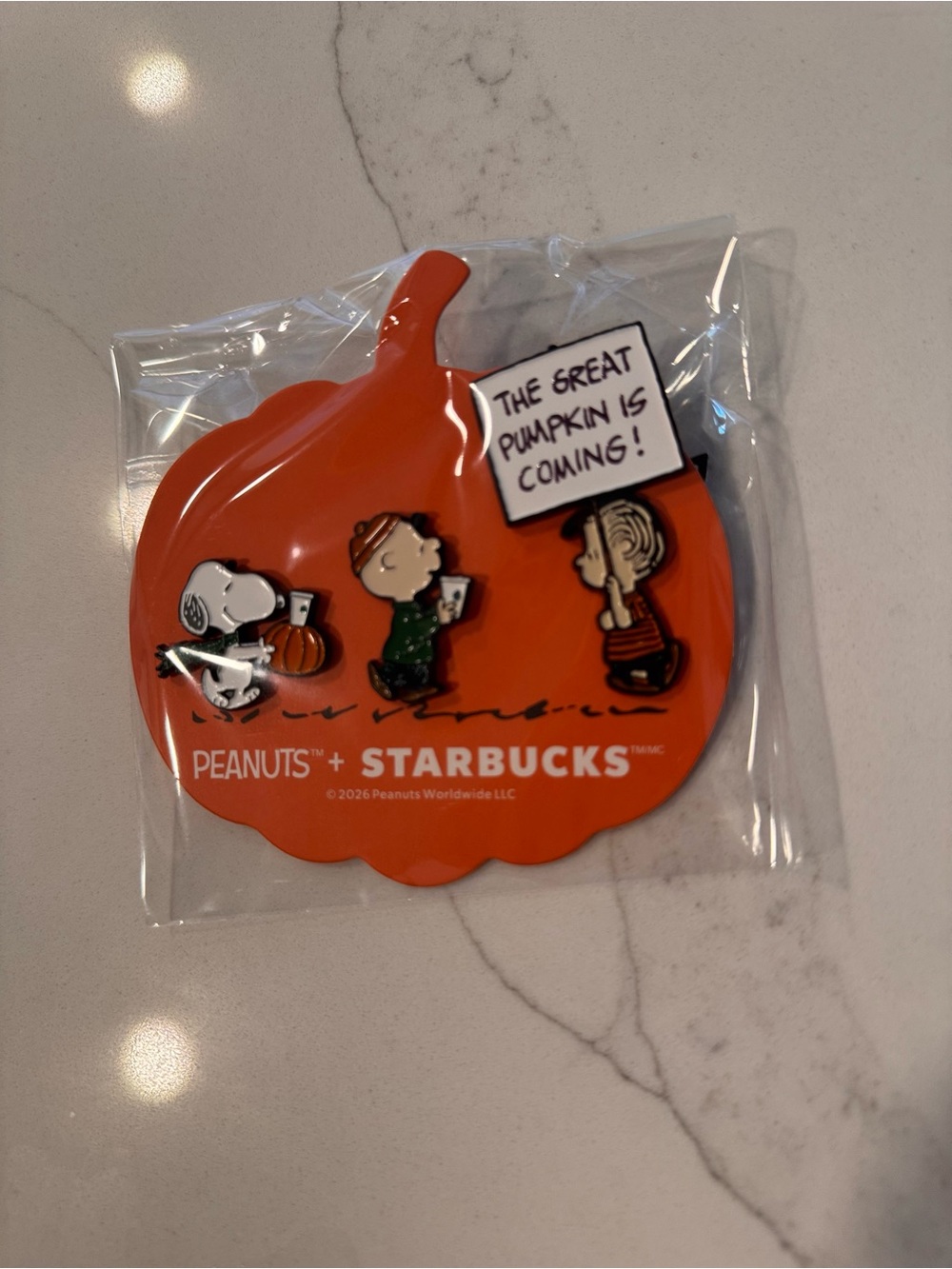 Peanuts + Starbucks Pin Trio